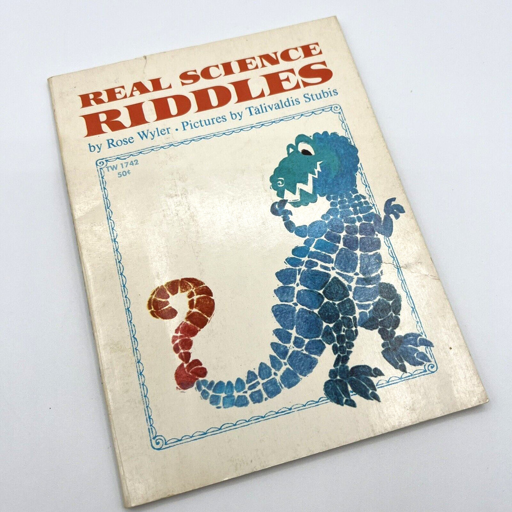 Vintage 1971 Real Science Riddles Rose By Rose Wyler, Scholastic Books, PB